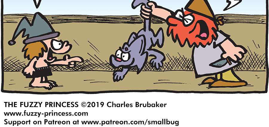 The Fuzzy Princess - Episode 485, Page 1: 2019-10-23-A Whale of a Tail